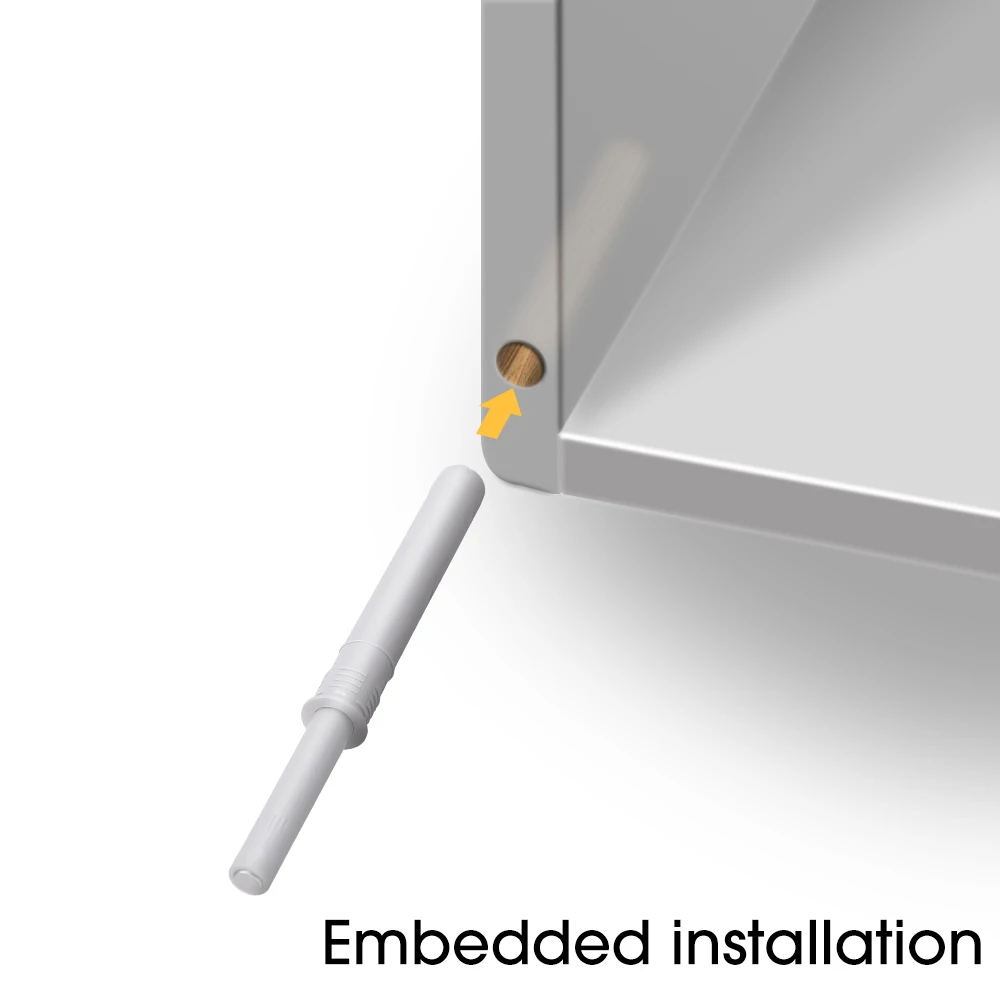 Cabinet Door Rebounder Handle-free Rebound Device Concealed Cabinet Door Rebounder Soft Quiet Closer Furnitures Accessories closet door rebounder