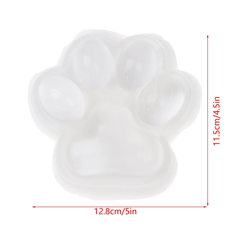 White Cat Claw Mini Cat Paw Pinch Toy Slow Rebound Transparent Cube Stress Relief Toy Squeeze Toy Gift For Kids 6