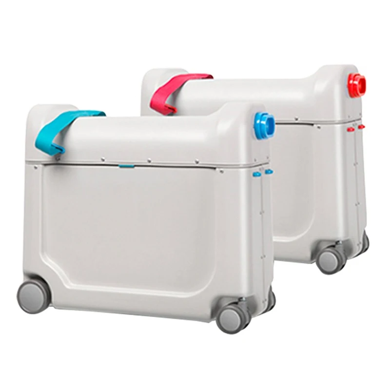 Baby sleeping suitcase on wheels kids travel ride aircraft multi-function creative design boy girl luggage children bed box