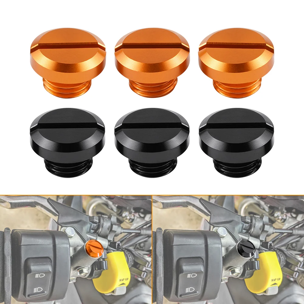 M10x1.25 KTM Duke 125 200 390 250 690 790 Duke 990 SMT 1290 Super Adventure 1290 SuperDuke GT/R 용 사이드 미러 구멍 플러그