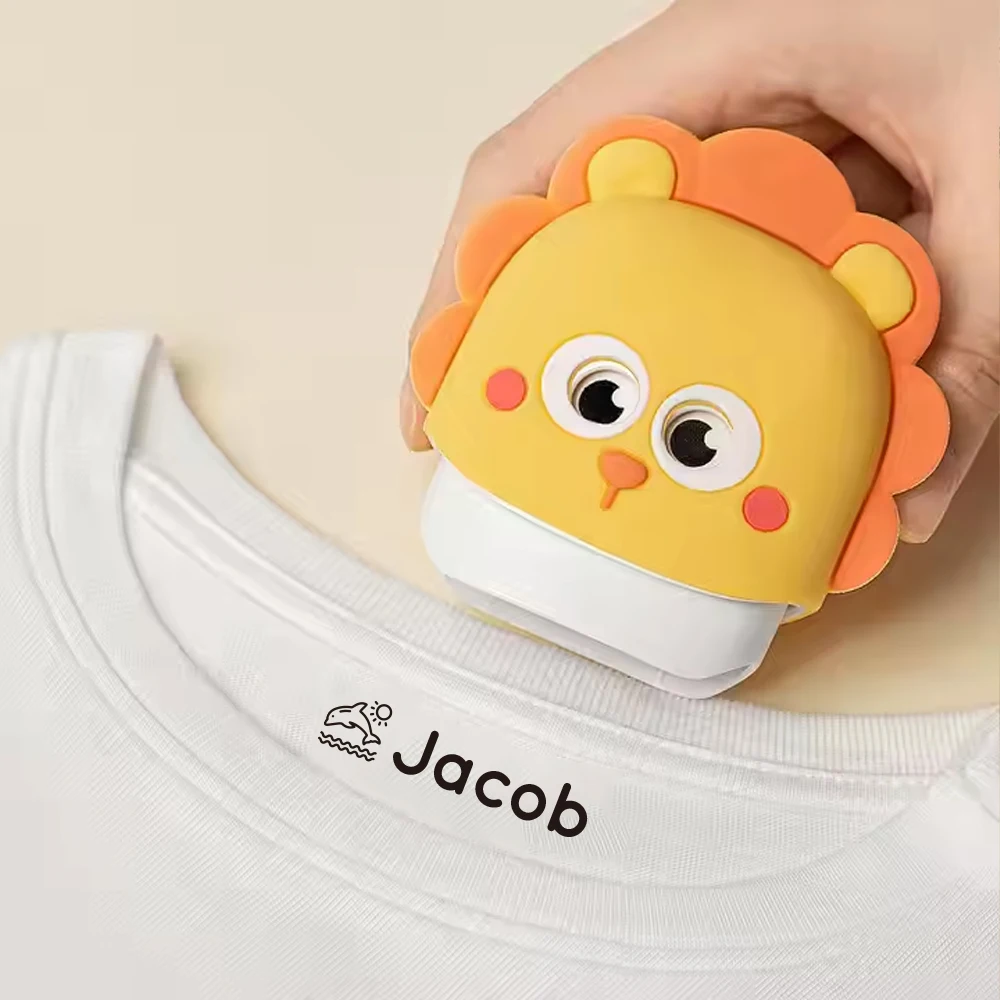 Cartoon Figure Name Stamp For Clothing Personalise For Student Clothes Chapter children's Kawaii Name Sticker Gift