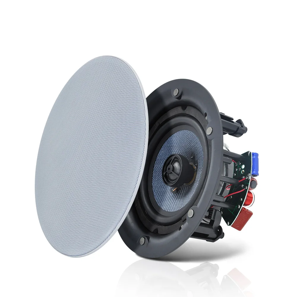 Coaxial Ceiling Speaker 6.5 inch Stereo Loudspeaker Home Theater Sound System Powerful 40W Public Address for Residential Hotel