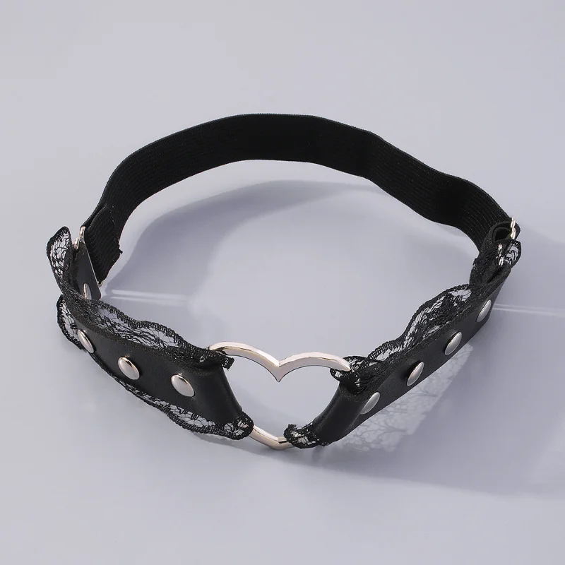 Gothic Harajuku Style Dark Magic Love Lace Leg Ring Punk Hip-hop JK Personality Nightclub Leg Accessories fashion accessories