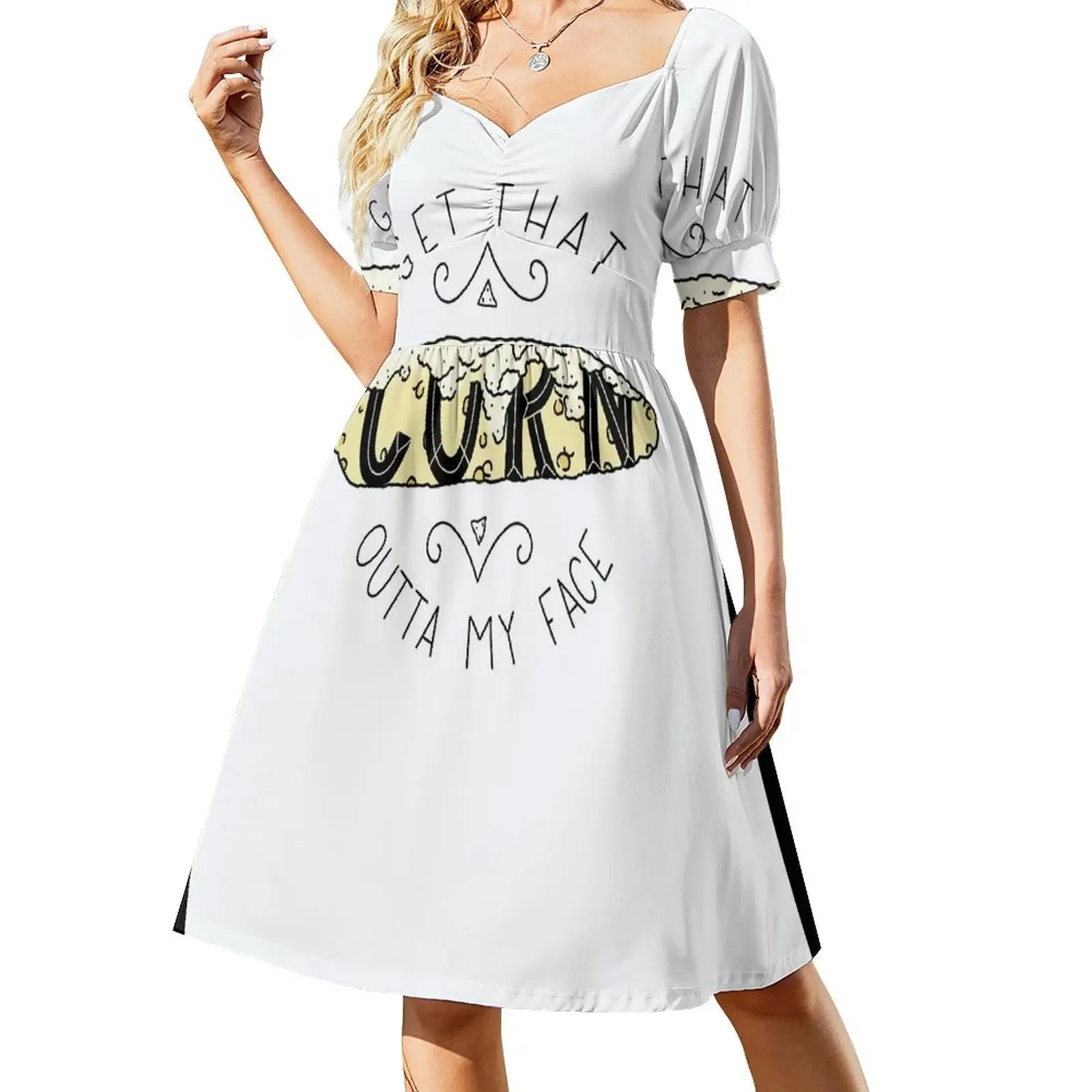 thumbnail image 1 of Vestido sin mangas "Sácame ese maíz de la cara" Ropa vestidos femeninos para mujer Ropa de mujer Vestido, 1 of 7
