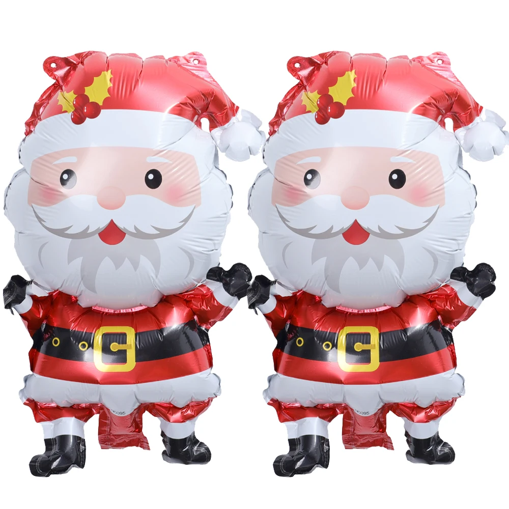 thumbnail image 1 of 20-1 piezas de palo de globo de Navidad para pastel de hombre de jengibre, árbol de Navidad, forma de Papá Noel, decoración para fiestas en el hogar, suministros de globos, 1 of 5