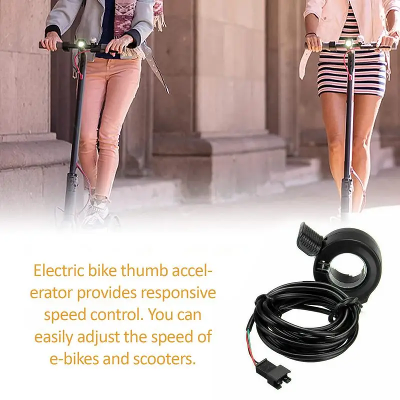 

Thumb Throttle Cable Accelerator Control Assembly Universal Thumb Throttle Speeds Controller For E-Bike Electric Scooters