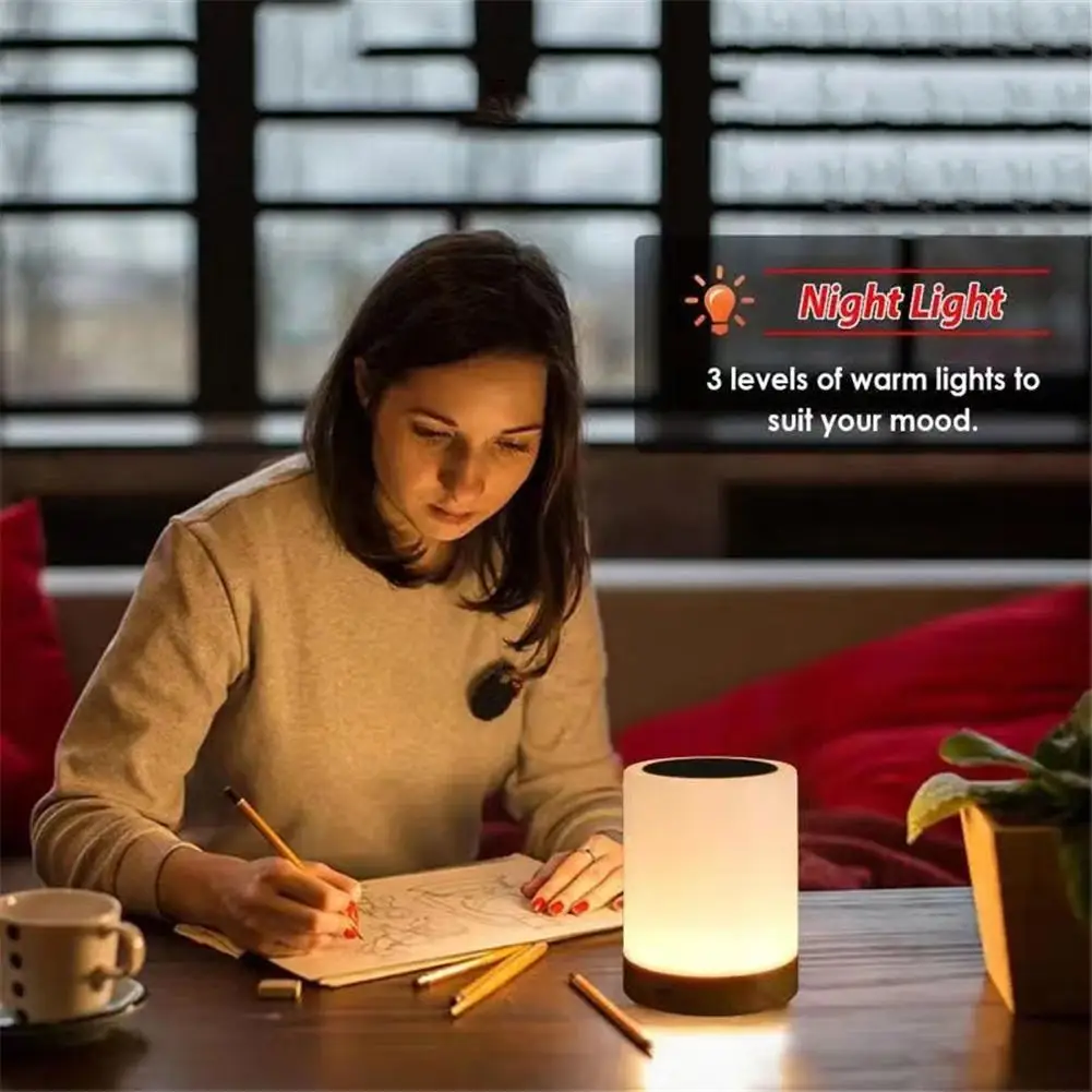 Led Bedside Touch Sensor Nursery Light Usb Rechargeable Baby Breastfeeding Lamp Dimmable Warm Night Light Soft Eye Care