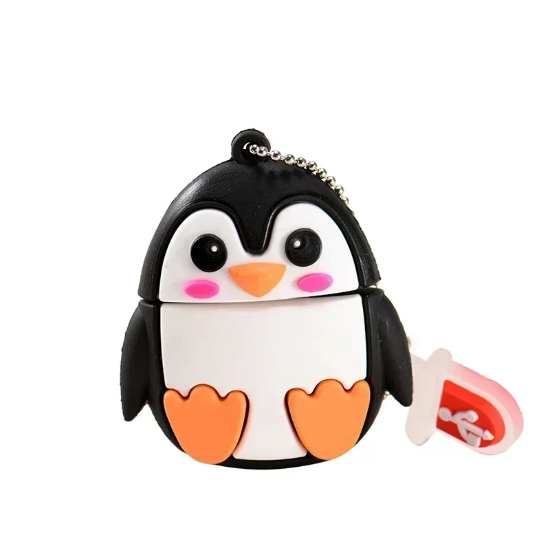 USBフラッシュドライブ 16GB ペンギン 韓国 かわいい かわいい漫画の動物ペンギン猫フクロウ 64 ギガバイトの USB