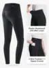 Women's Winter Horse Riding Pants with Zipper Pockets Full Seat Riding Equestrian Tights Lined Equestrian Breeches 5