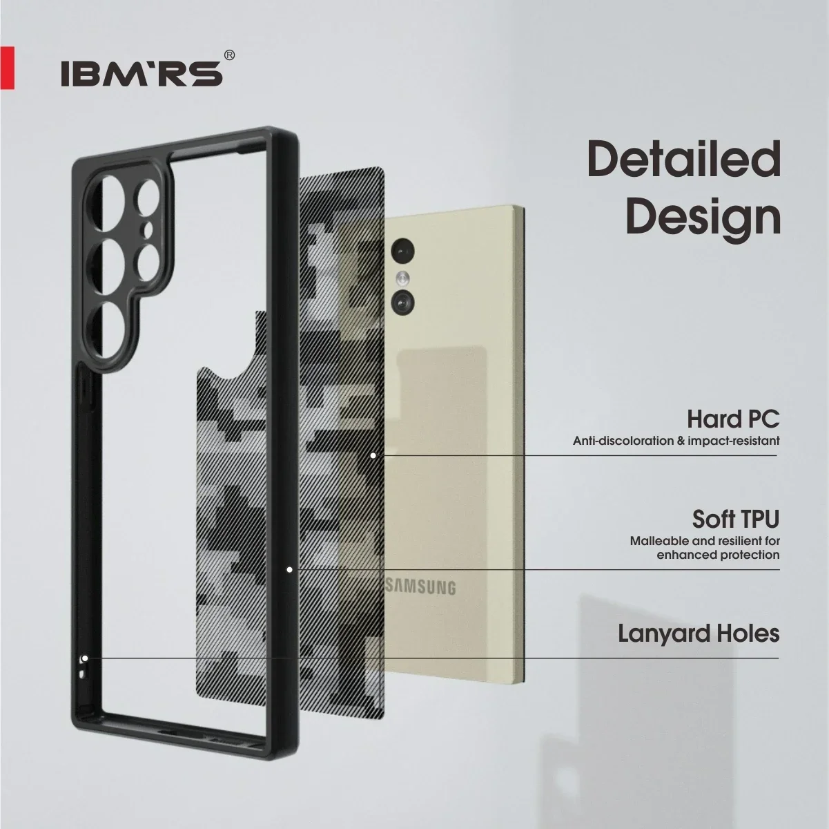 Camo Military Grade Shockproof Anti-Scratch Slim Fit Phone Case with Raised Edge