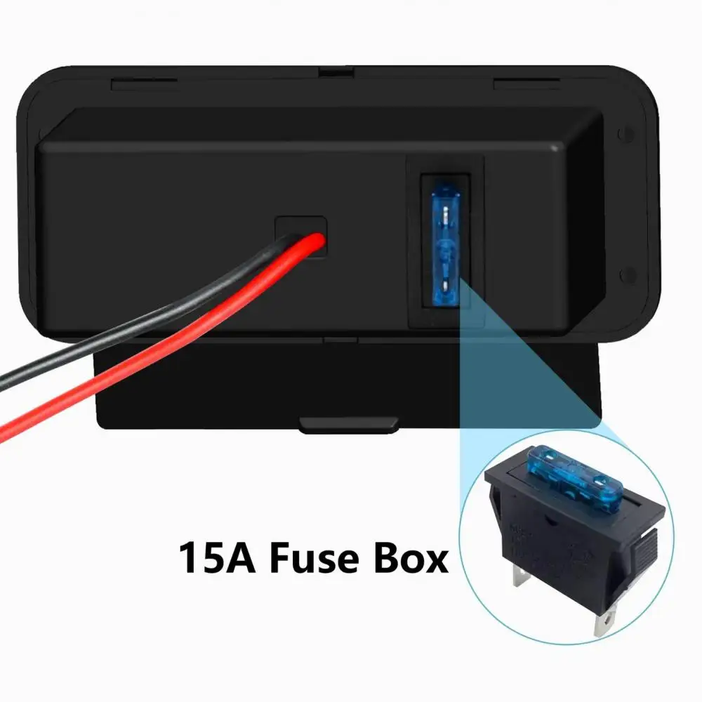 NEUES 12V QC3.0 & Dual PD3.0 Autoladegerät Netzteil Steckdose Zigarettenanzünder Multi-Buchse mit Schalter für Auto Marine RV – Detail 6