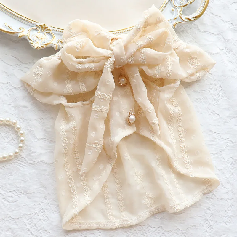 Cat Dog Dress Summer Pet Dresses Princess Costume Gonna Yorkshire Terrier Pomeranian Bichon Puppy Abbigliamento Abbigliamento