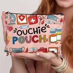 Ouchie Pouch - Whimsical Medical - Themed Zippered Bag with Playful Design, Foldable Portable Makeup Organizer (1)