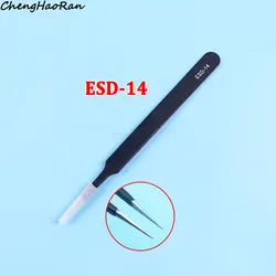 Precision Anti - Static ESD Tweezers for Electronics Repair and DIY Projects (ESD - 14)