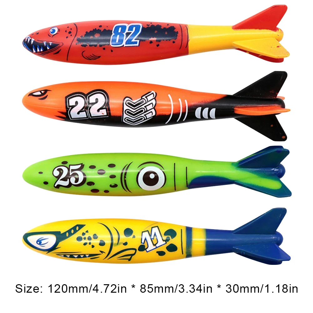 4Pcs Summer Pool Diving  Multicolor Underwater Diving  Creative Cartoon Pool Sinking  Swimming Pool Accessories