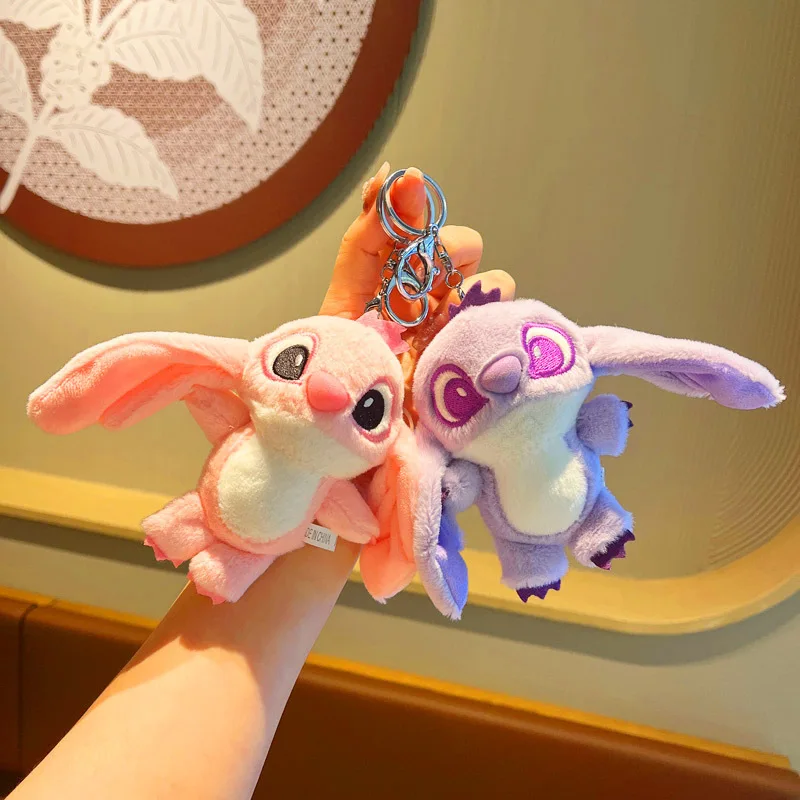 Disney Stitch Plush Keychain with Mirror