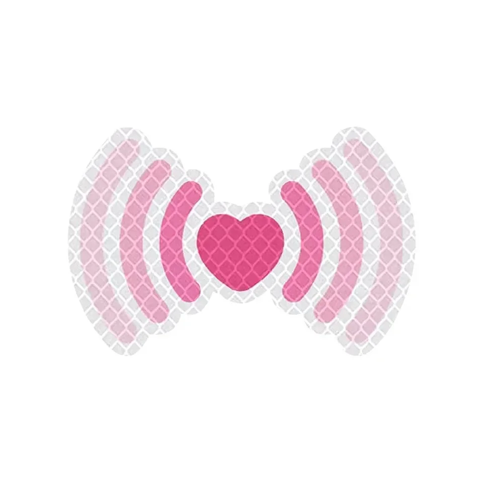 Motorcycle Helmet Reflective Sticker Decal Signal Heart Waterproof Night Warning Sign Decoration Motorcycle Exterior Accessories