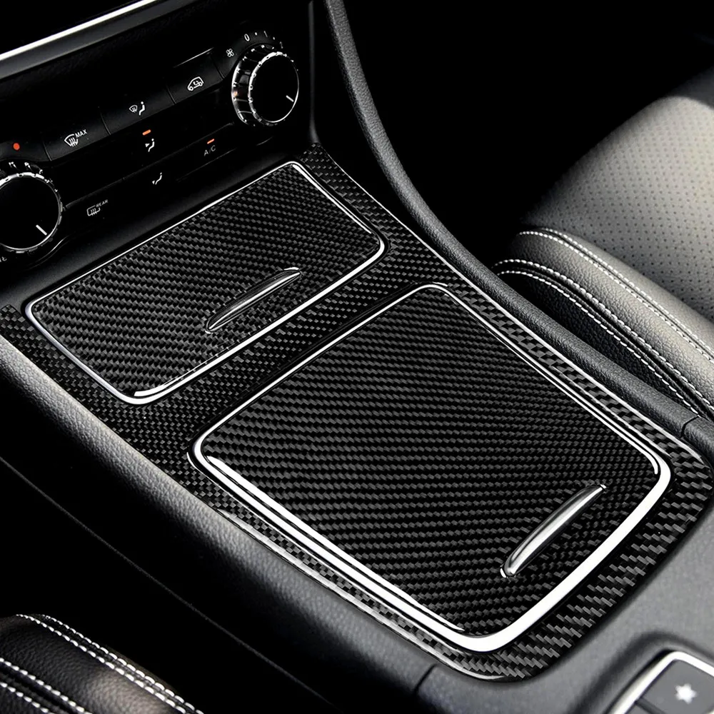 

Carbon Fiber Central Control Panel Stickers Decoration Trim Car Covers For Mercedes A Class CLA GLA 2013-2018 Accessories