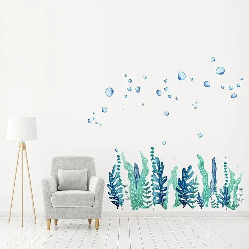 Creative New Seaweed Bubble Wall Stickers For Living Room Bedroom Children's Room Bathroom Wall Decals Decoration Painting