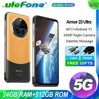 Ulefone Armor 23 Ultra 24GB 512GB Rugged Android 13 64MP Night Camera 6.78Inch 120W MediaTek 5G Satellite Message Global Version 1