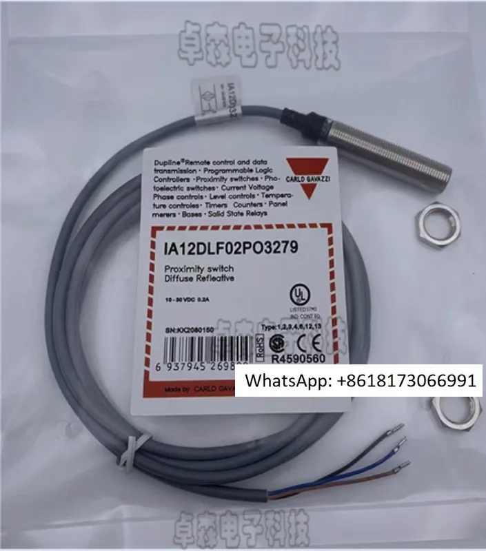 

Jiale proximity switch IA18DSF05NO/IA18DSN08PO 12 08 30 three wire system: 10-30VDC