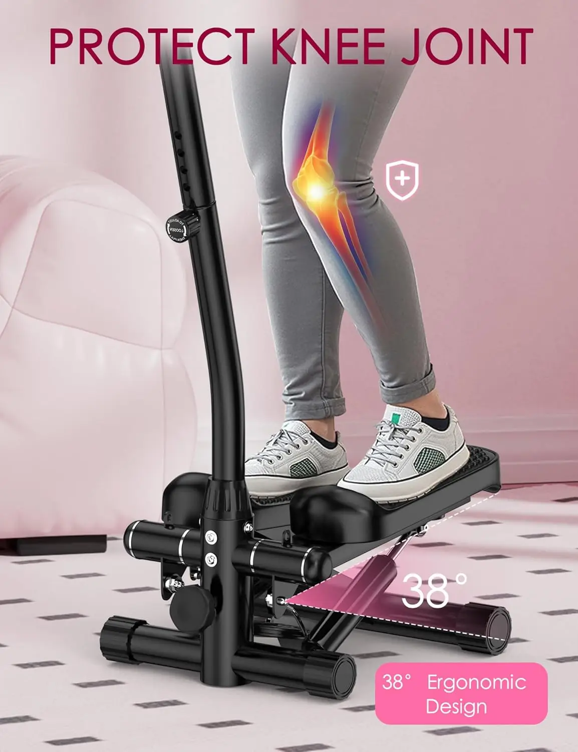 Mini Stepper Machine Pivot Stepper Multi-functional Adjustable