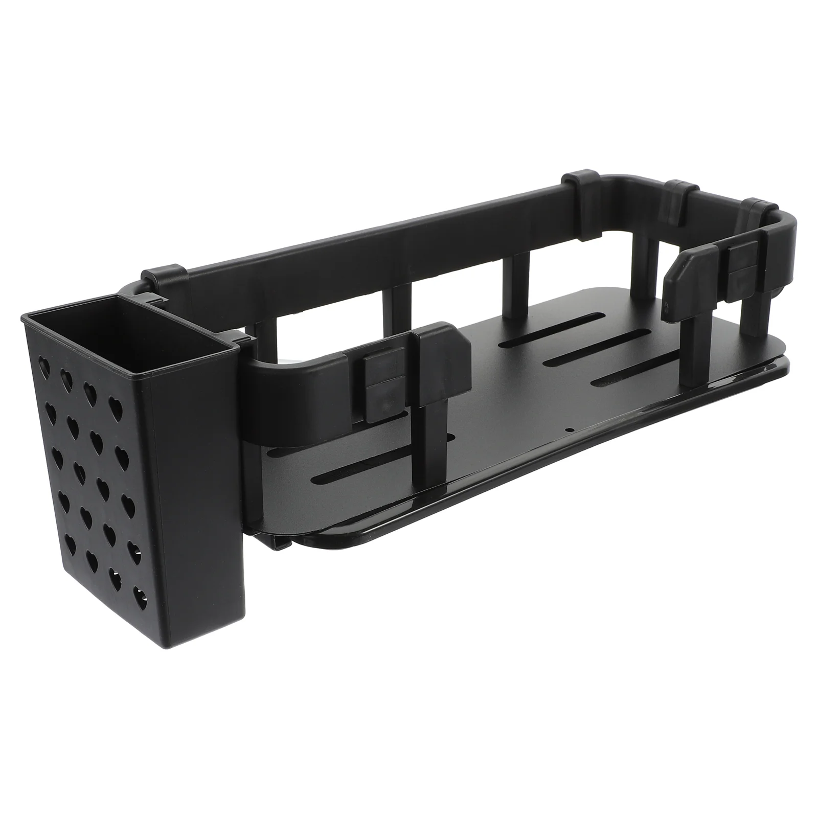 

Kitchen Shelf Soap Holder For Sink Multifunction Dishcloth Organizer Carbon Steel Sponge