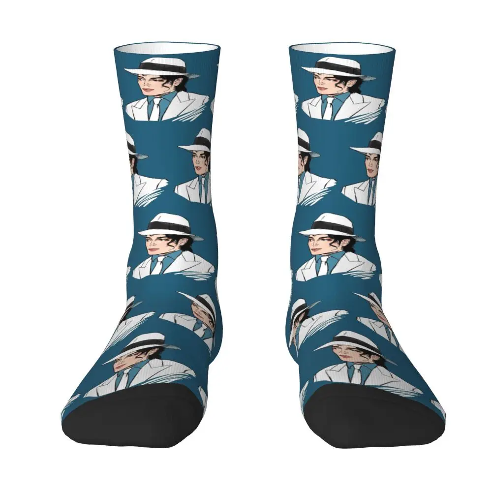 Michael Jackson Musicians Singers Dancers Socks Harajuku Stockings All Season Long Socks Accessories for Unisex Christmas Gifts