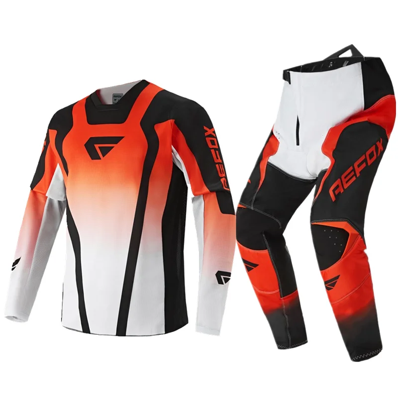 AEFOX New Breathable Riding Set Mountain Off-road Racing Suit Anti Fall Rally Motorcycle Suit Bicycle Adult Set