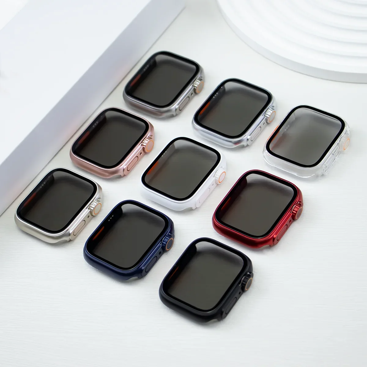 Enhanced Privacy Tempered Glass Cover for Apple Watch Screen Protection