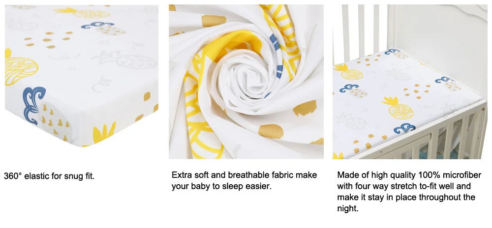 Colchão Covers Print Newborn Toddler Bedding Set