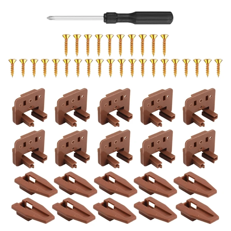 Convenient Drawer Slide Repair Package Must Have Drawer Repair Solution Simple Installation for Guides & Mounting Screws