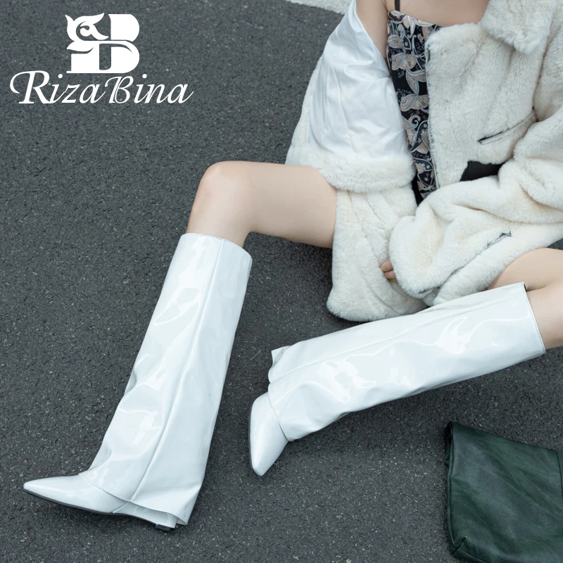 

RIZABINA Size 34-45 Long Boots For Women Fashion Platform Winter Shoes 2023 New Arrival Knee Boots Ins Stylish Female Footwear