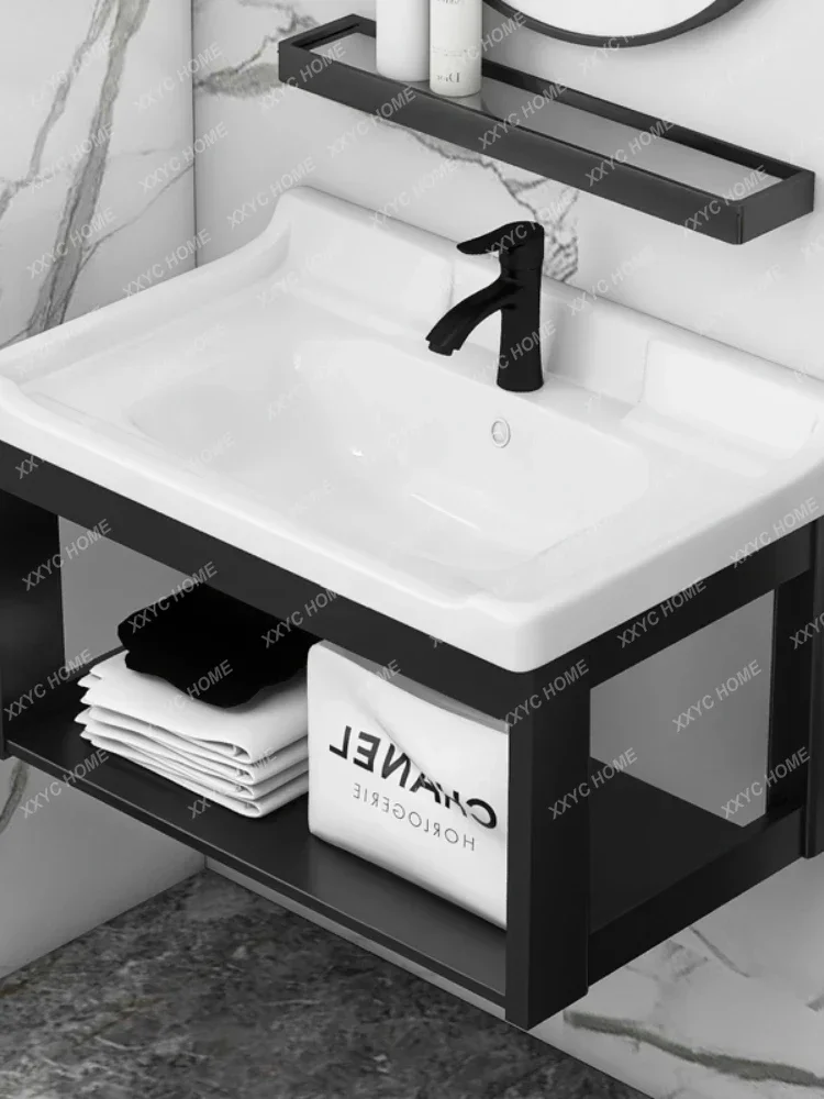 Wall-mounted wash basin, toilet, simple wash basin, wash basin cabinet combination, balcony, wall-mounted wash tray, small 2
