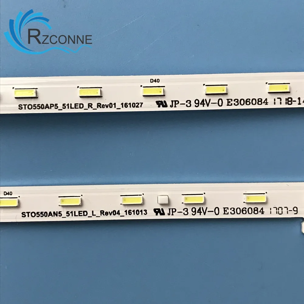 Tira Retroiluminação Led Lâmpada para Sto550ap5 51 Sto550an5 l 55xe7096 Kd55x720e 55xe8396 55xe7093 55xe7002 V550qwse05 Lsy550fn02-a02 - Imagem 3