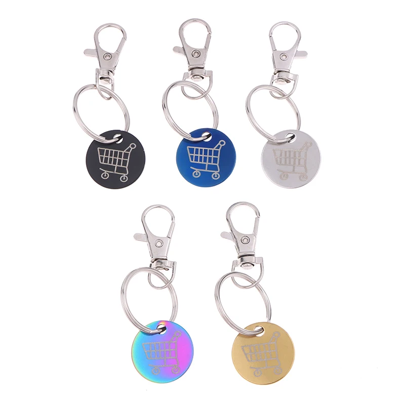 Einkaufswagen-Schlüsselanhänger mit Karabinerhaken, Mini-Metall-Supermarkt-Einkaufswagen-Entferner, Münzanhänger, Schlüsselanhänger für Unisex – Detail 15