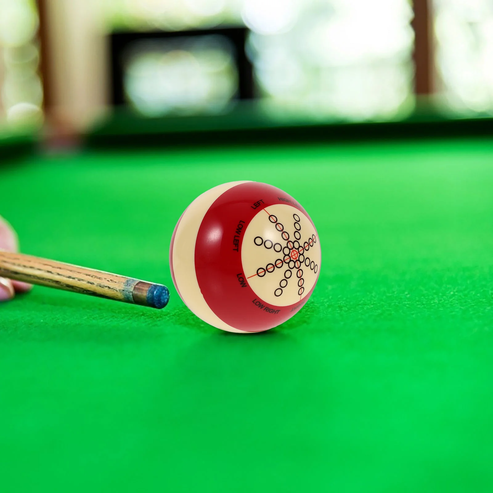

Resin Billiard Ball Reusable Billiard Ball Large Pool Ball with Dots Pattern Cue Ball Billiard Training Equipment for Training