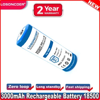 Batteria 3.7V 18500 3000mAh 18500 Bateria ricaricel Batteies Baterias ~ disponibile