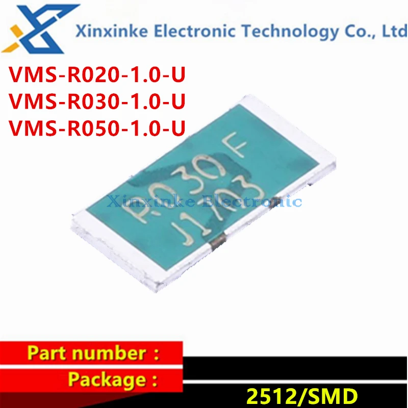 VMS-R020-1.0-U VMS-R030-1.0-U VMS-R050-1.0-U 2512 30mΩ ±1% 3W 50mΩ 20mΩ 4watts 0.02R 0.03 0.05 ohm Current Sampling Resistance