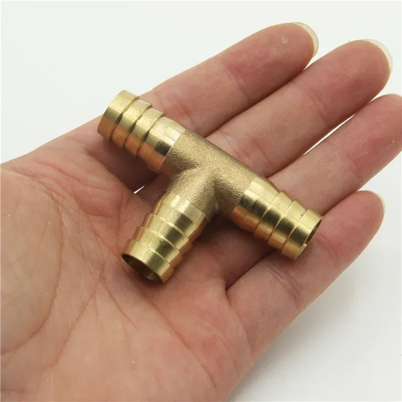 Pipe fitting brass pagoda barb equal / variable diameter 3 Way T-type 4mm 5mm 6mm 8mm 10mm 12mm 14mm 16mm oil / water gas