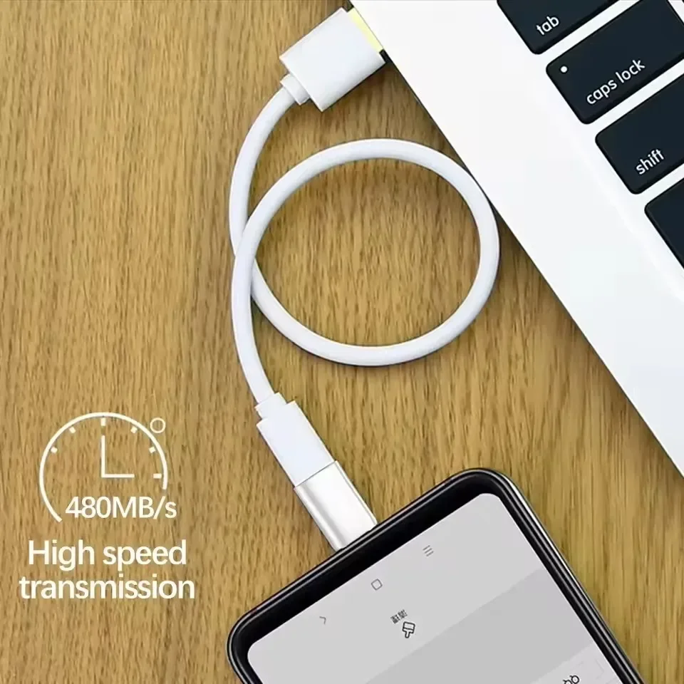 IOS-USB C 고속 충전 어댑터, 라이트닝-타입 C 어댑터, USB C 데이터 전송 컨버터 (아이폰 17, 16, 삼성, 구글용)