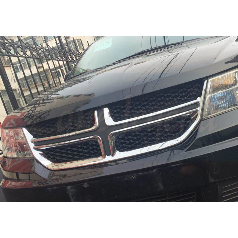 Grille De Calandre Chromée Pour DODGE GRAND CARAVAN 2011-2020 - Neuf, Avant, Installation Facile