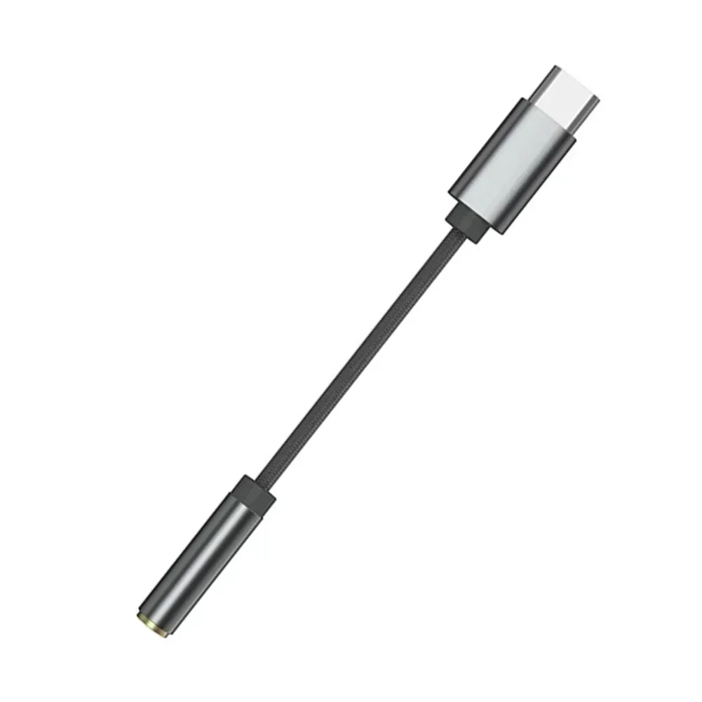 For KZ AM01 Type-C To 3.5mm Audio Adapter DAC IC Dual Chip Earphone Audio Cable High-Quality Adapter dac cables,earphone cable dac