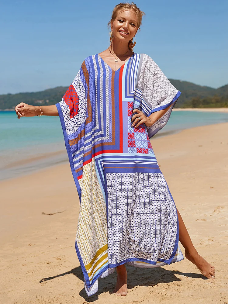 

Высококачественное пляжное платье с V-образным вырезом, женский купальник, пляжная одежда, пляжная одежда 2023, парео, платье, туника для пляжа, саронг