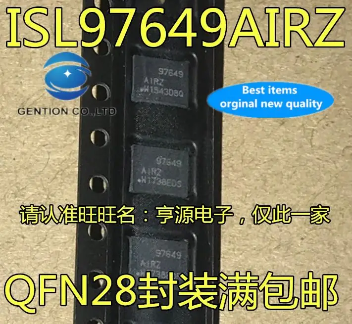 

10 шт., 100% оригинальные новые модели управления питанием 97649AIRZ ISL97649AIRZ QFN28