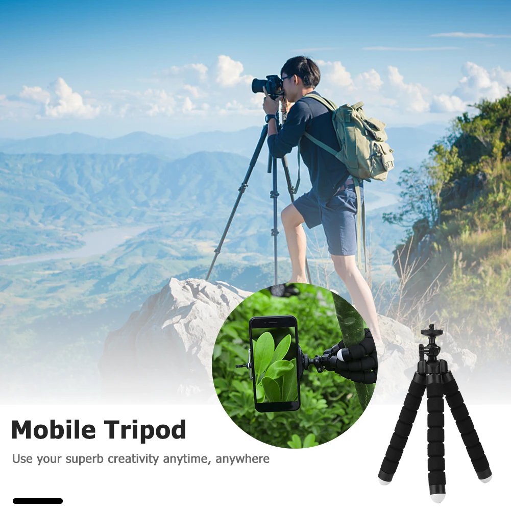 Flexible Sponge Octopus Phone Tripod 