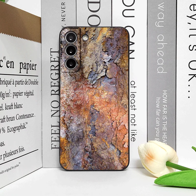 Creative Rusty Metal Surface Pattern Soft Shockproof Phone Case