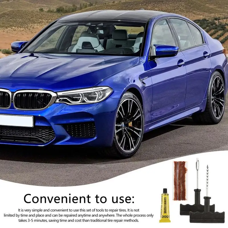 

Car Tire Repair Kit 6-piece Quick Tire Repair Tool Set Emergency Repair Tool Set Car Tire Repair Tool Motorcycle Battery Car