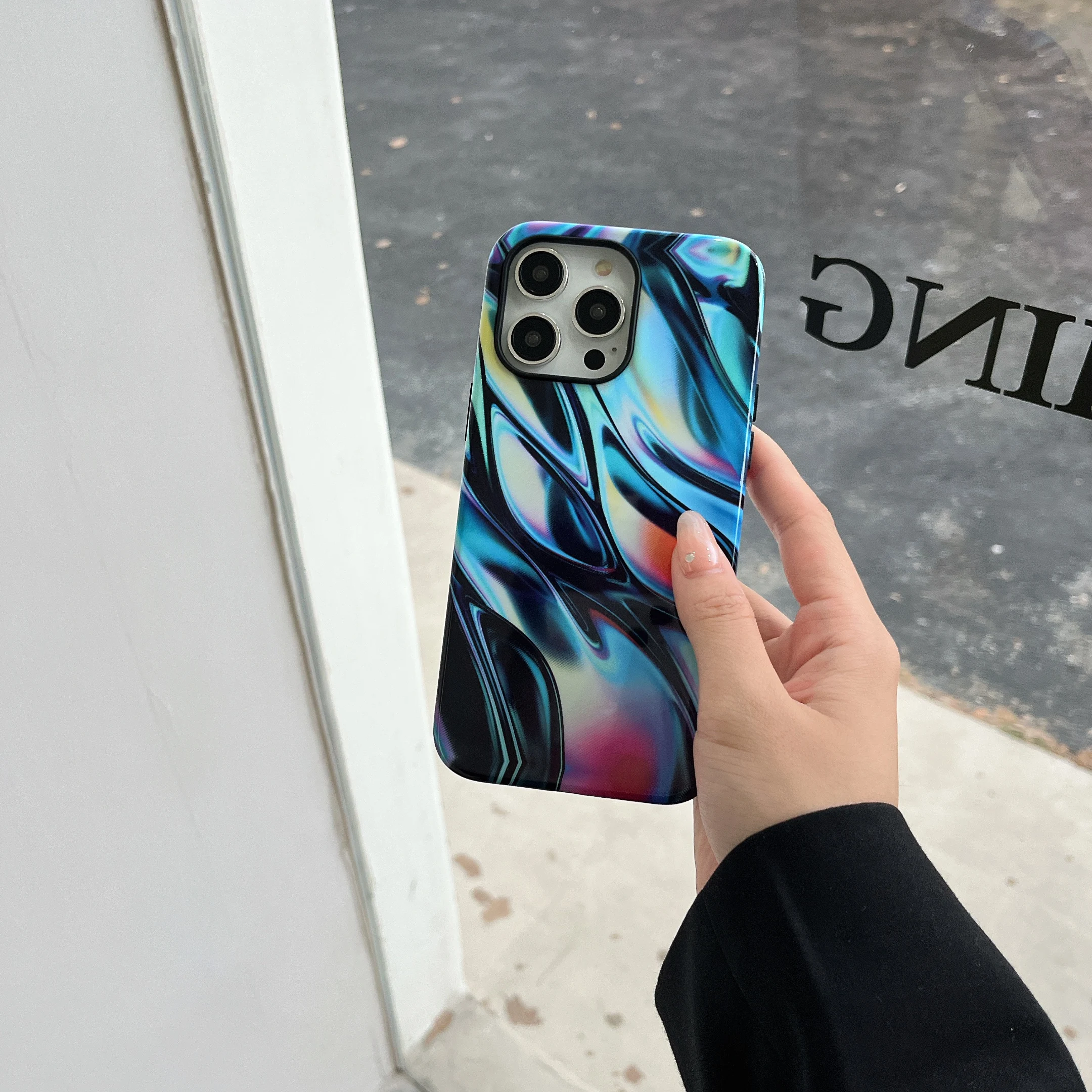 Illusory Color Inclusive Magnetic Phone Case Two-In-One Film Protective Shell For iPhone 15 14 13 12 11 Pro Max Plus Mini