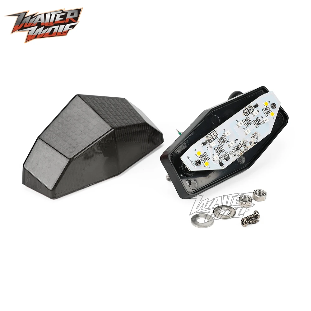 XR400 XR250 Tail Tidy License Plate Bracket LED Tail Brake Turn Signal Light For Honda XR250R XR400R XR 250 400 Motard 1996-2008 license plate holder motorcycle license plate holder motorcycle license plate motorcycle taillight